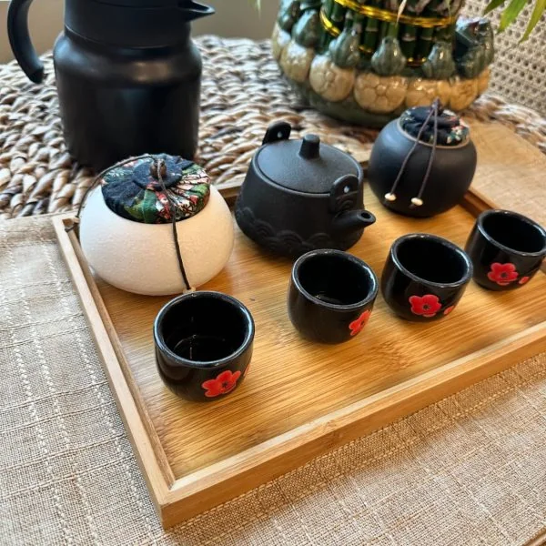 Relaxing tea station and lounge
